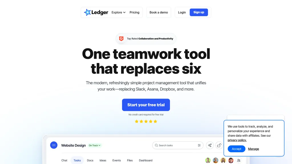 Ledger screenshot