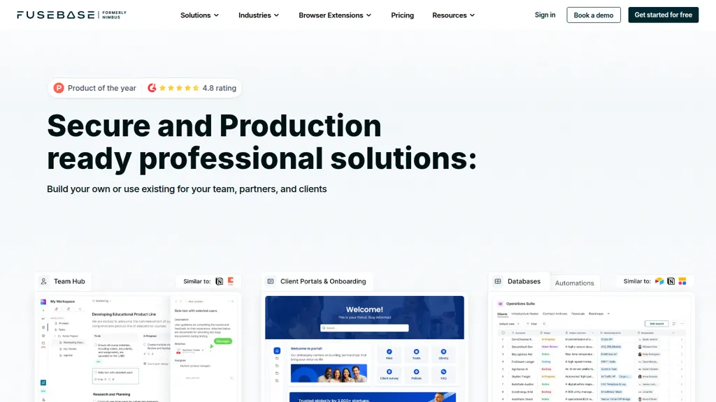 FuseBase screenshot