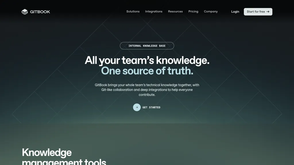 Lens by GitBook screenshot